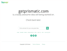Tablet Screenshot of getprismatic.com